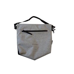 Sherpani Bag Reversible Convertible Shoulder Tote Bag Zip Top Gray Black Lined